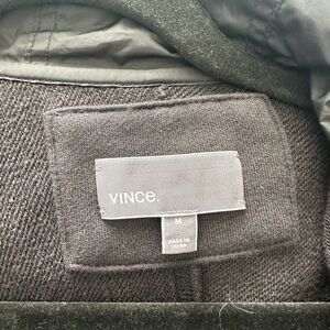 Vince Black Zip-Up Hoodie Jacket - Gently Used